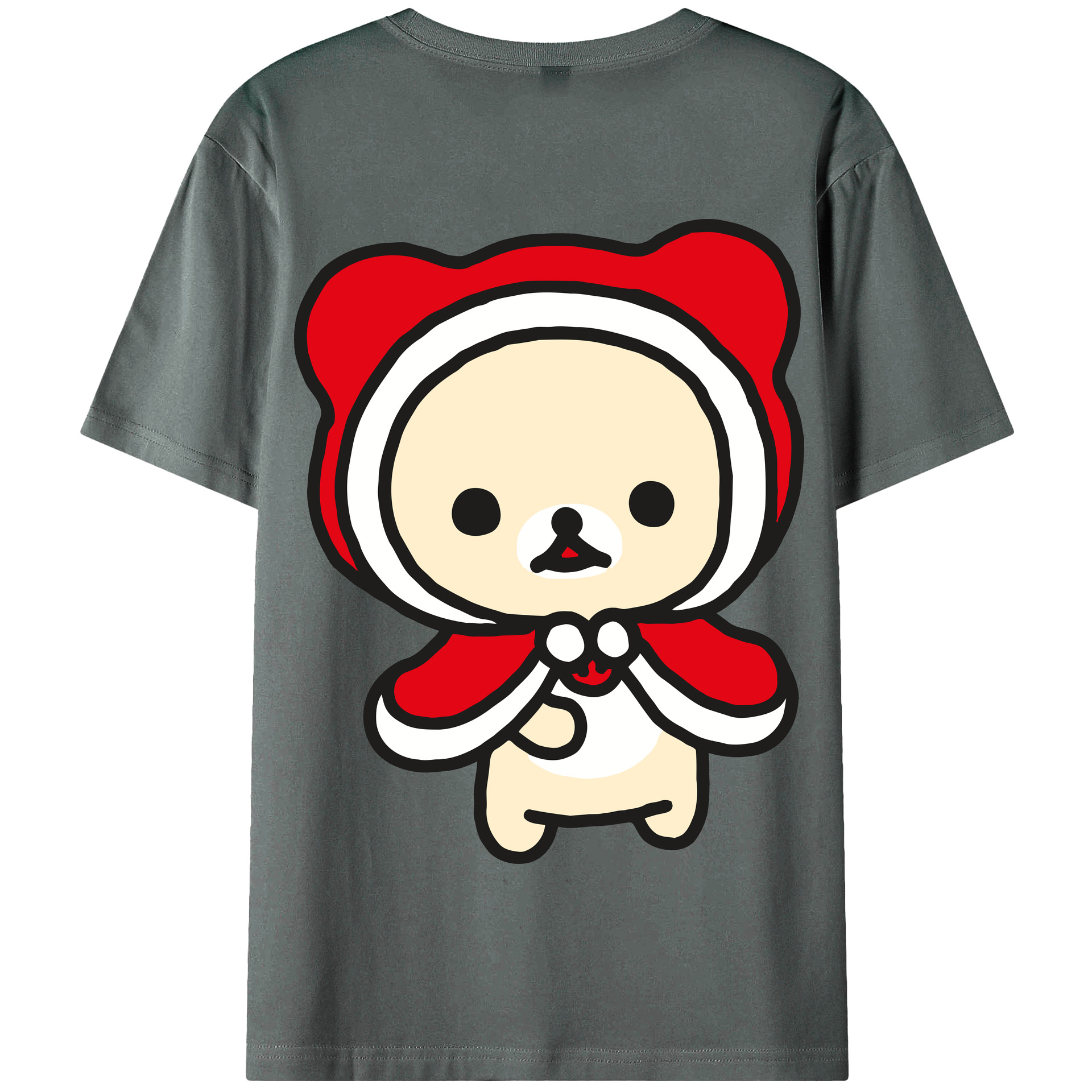 （画像用） リラックマ リラックマ キイロイトリ Rilakkuma Korilakkuma Kiiroitori 綿100％半袖Tシャツ（背面プリント）